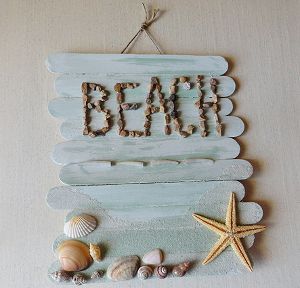 A fun and easy way to display your beach souvenirs, or use our beach themed trinkets! 