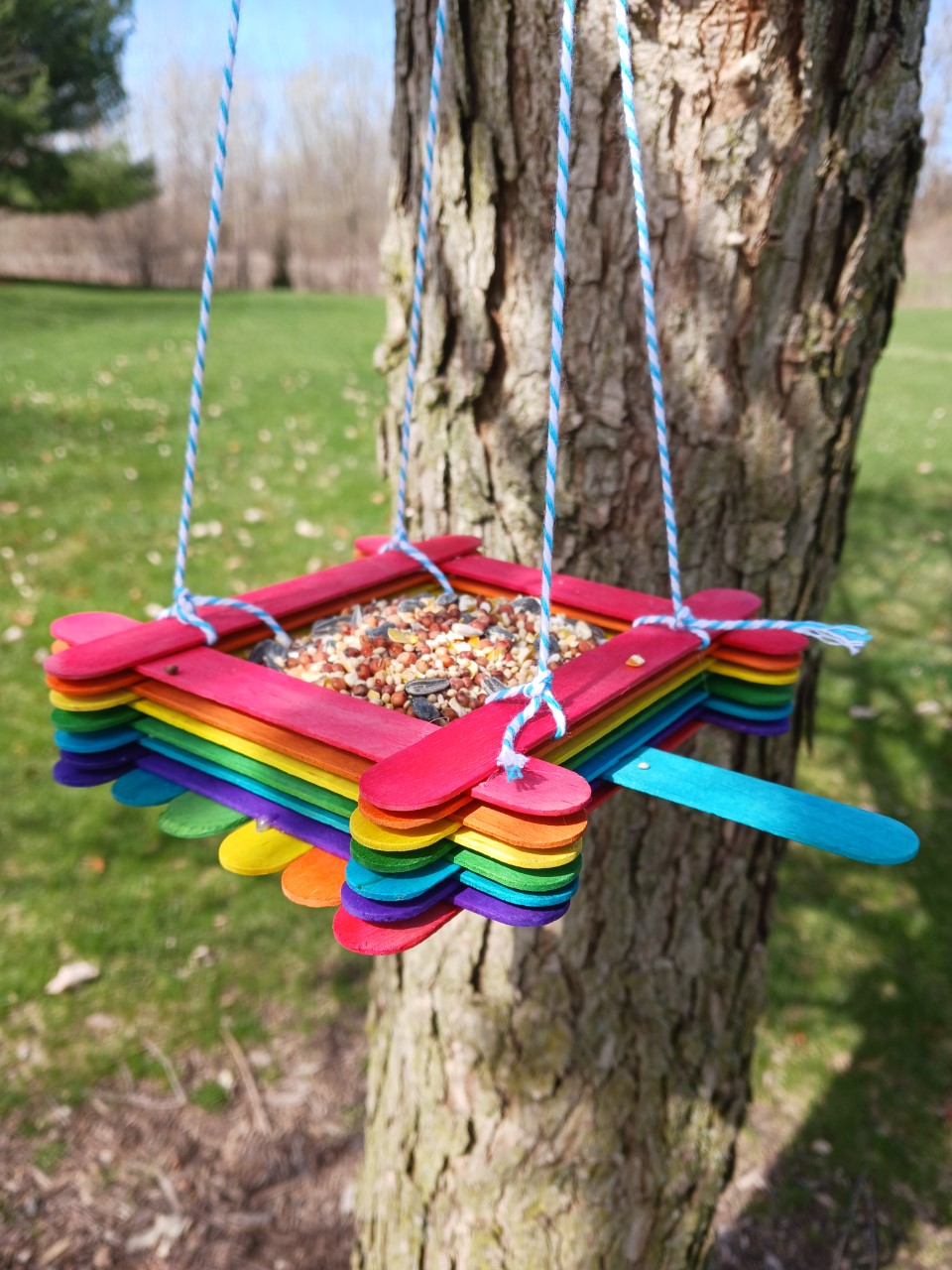 Popsicle Stick Bird Feeders | Peabody Public Library