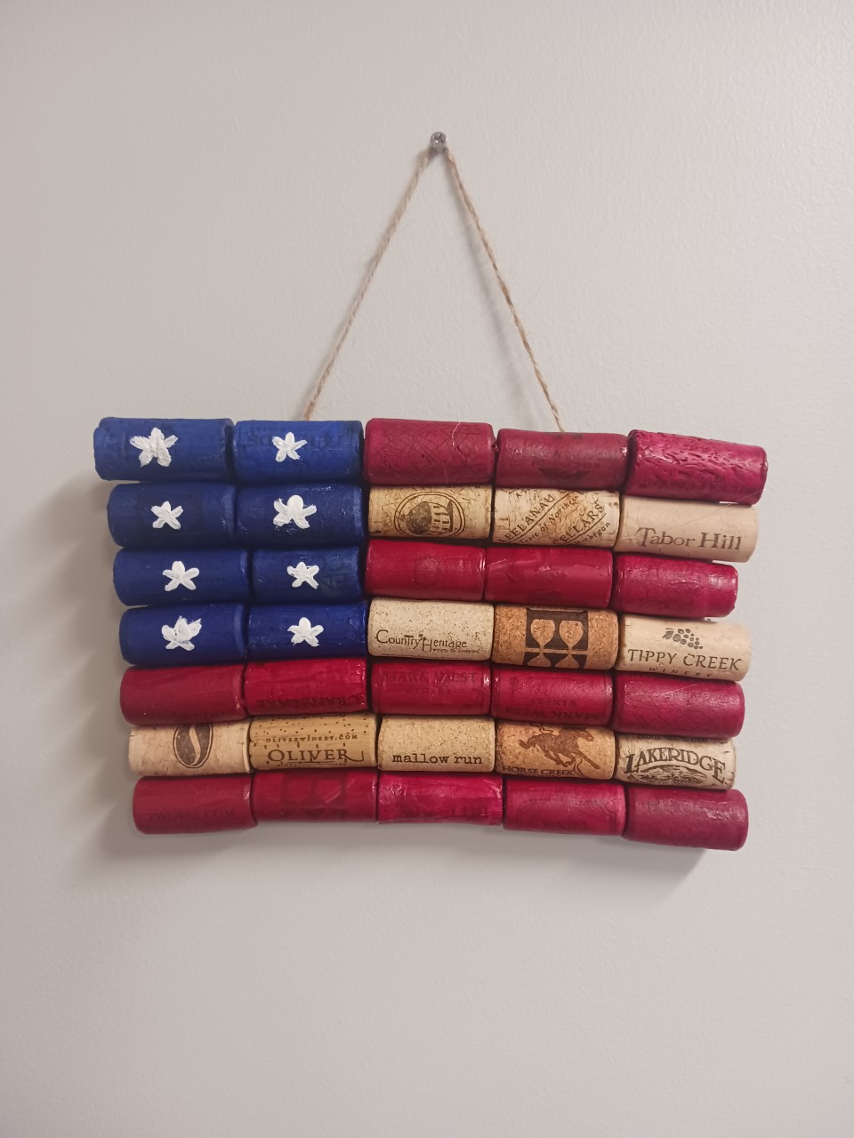 Join us for a night of fun. We will be making American flags out of wine corks!!