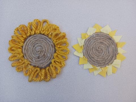 DIY Sunflower Coasters