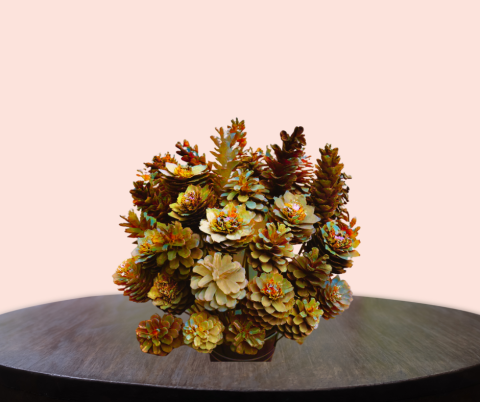 Pinecone flowers