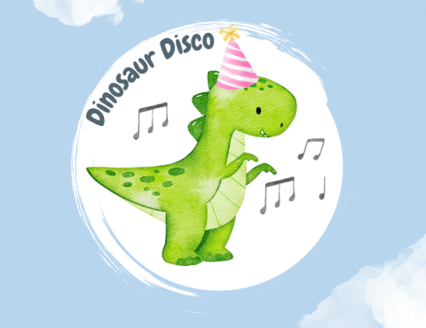 dino disco logo