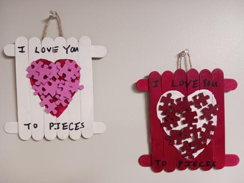 Join us for a night of fun making Valentines day crafts