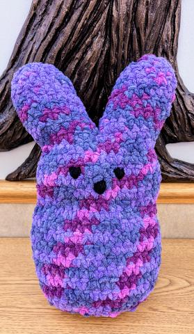 Crochet multi-color bunny stuffy