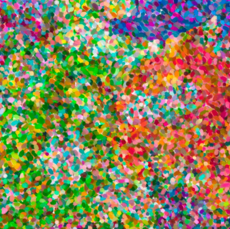 pointillism example with bright colors
