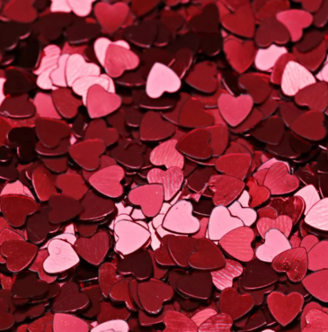 a background of sequence hearts  