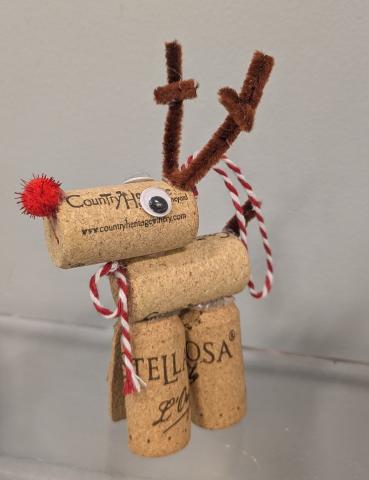 Get into the holiday spirit with this fun and festive DIY Reindeer Kit! Each kit includes all the materials you need to create your own adorable reindeer using upcycled wine corks. Perfect for a cozy craft night, a stocking stuffer, or a unique handmade gift, this kit is great for both kids and adults. 