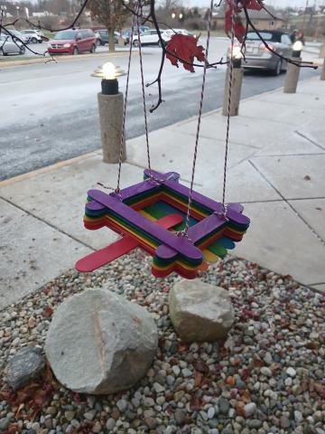 Popsicle Stick Bird Feeder