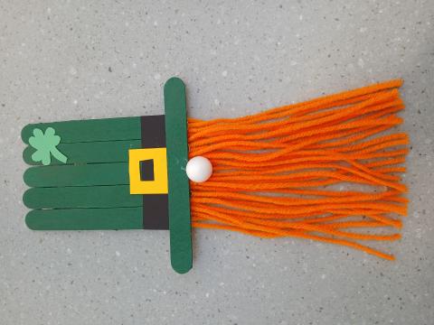 Popsicle stick gnome