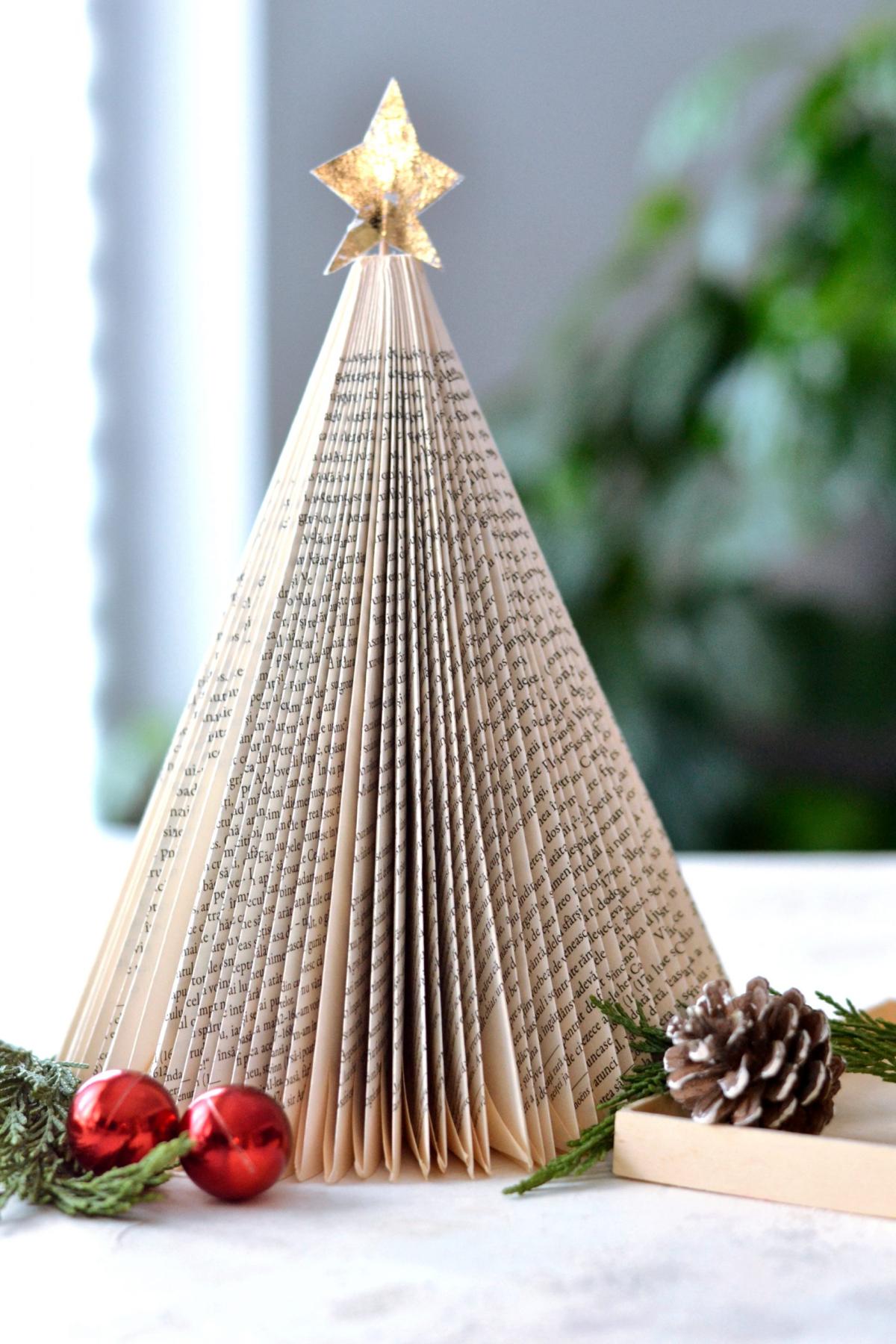 Christmas Tree Book Art