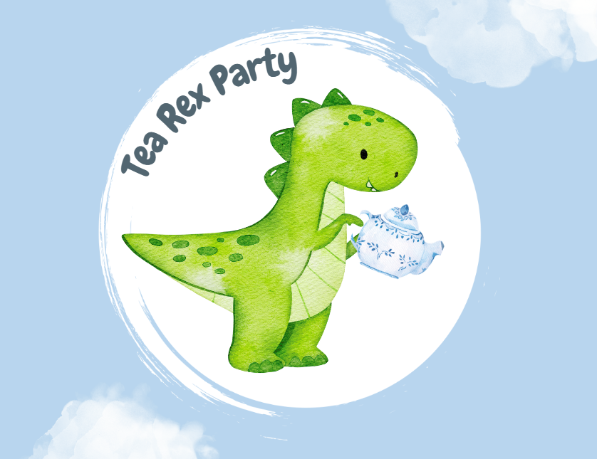 tea rex party logo