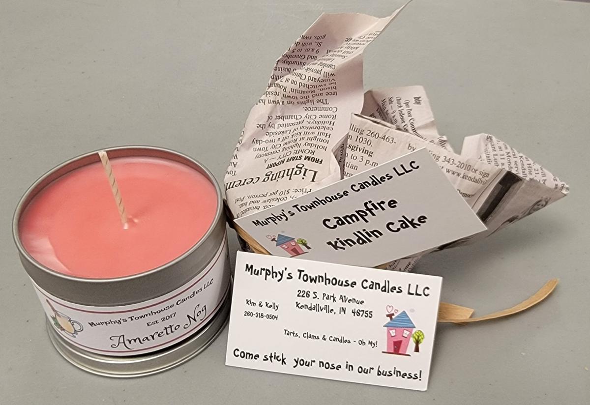 Hand poured Wax Candles and kindlin cakes