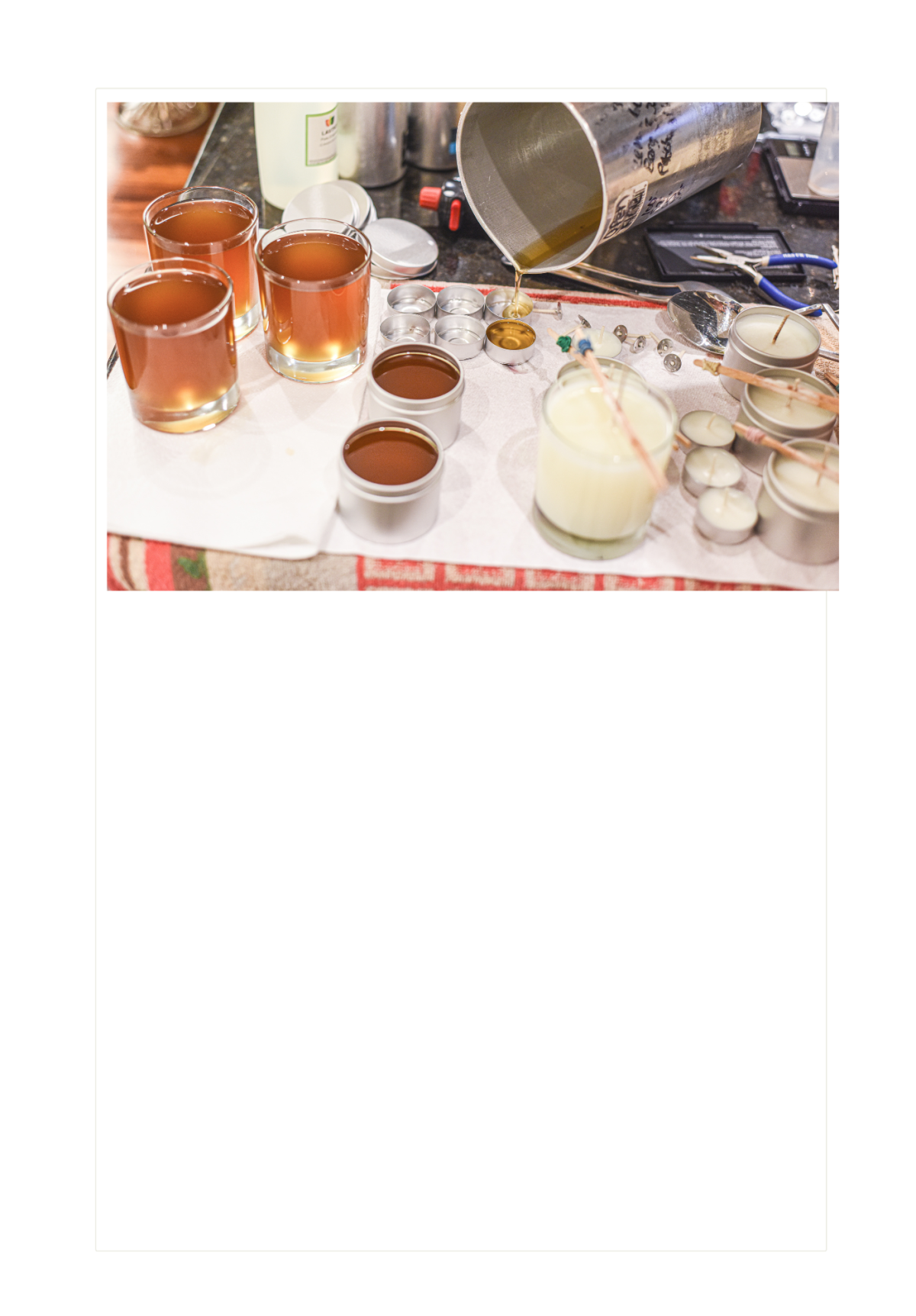 Learn the basics of candle making.